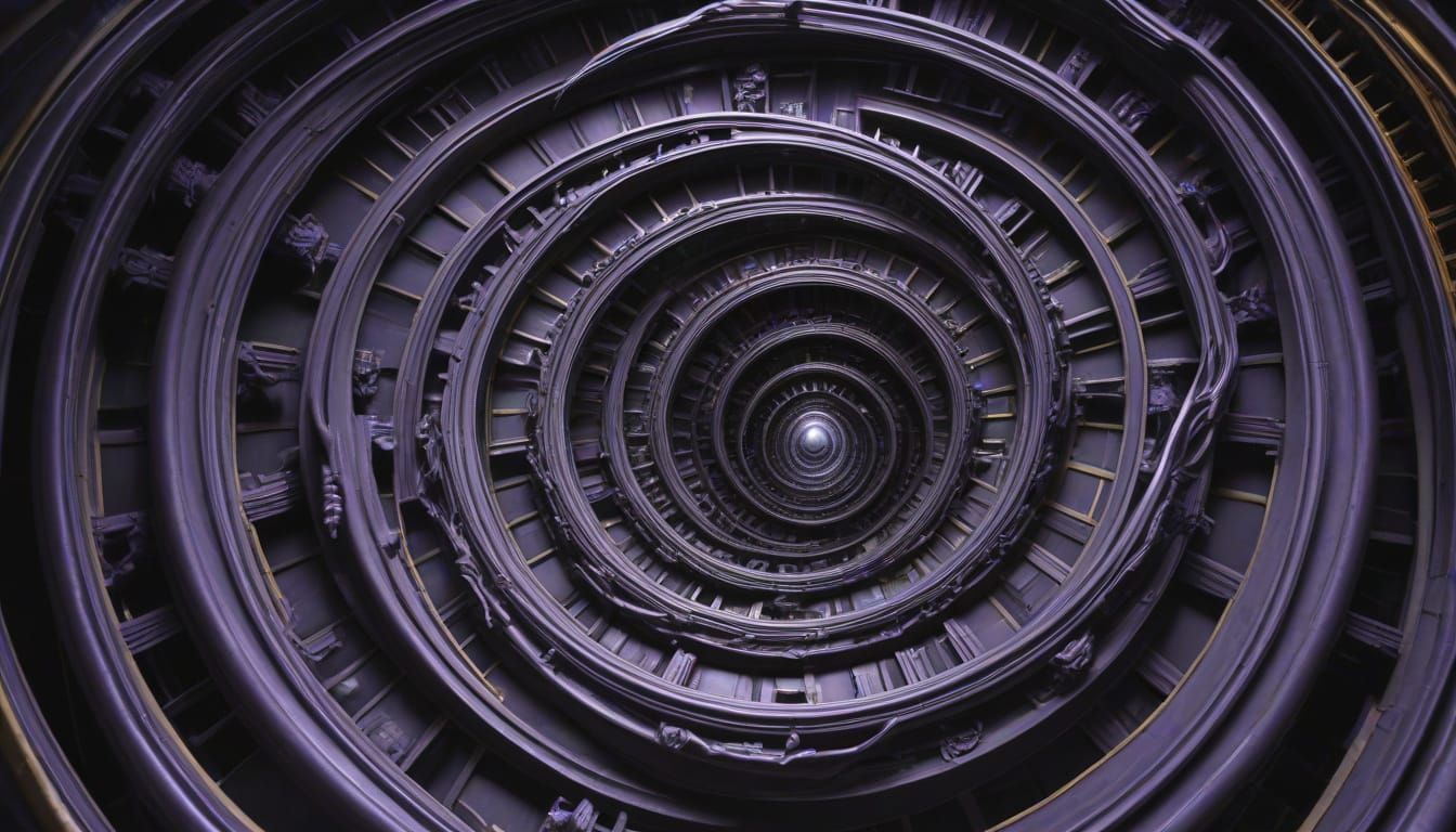 Surreal Alien Landscape in Vibrant, Melting Colors