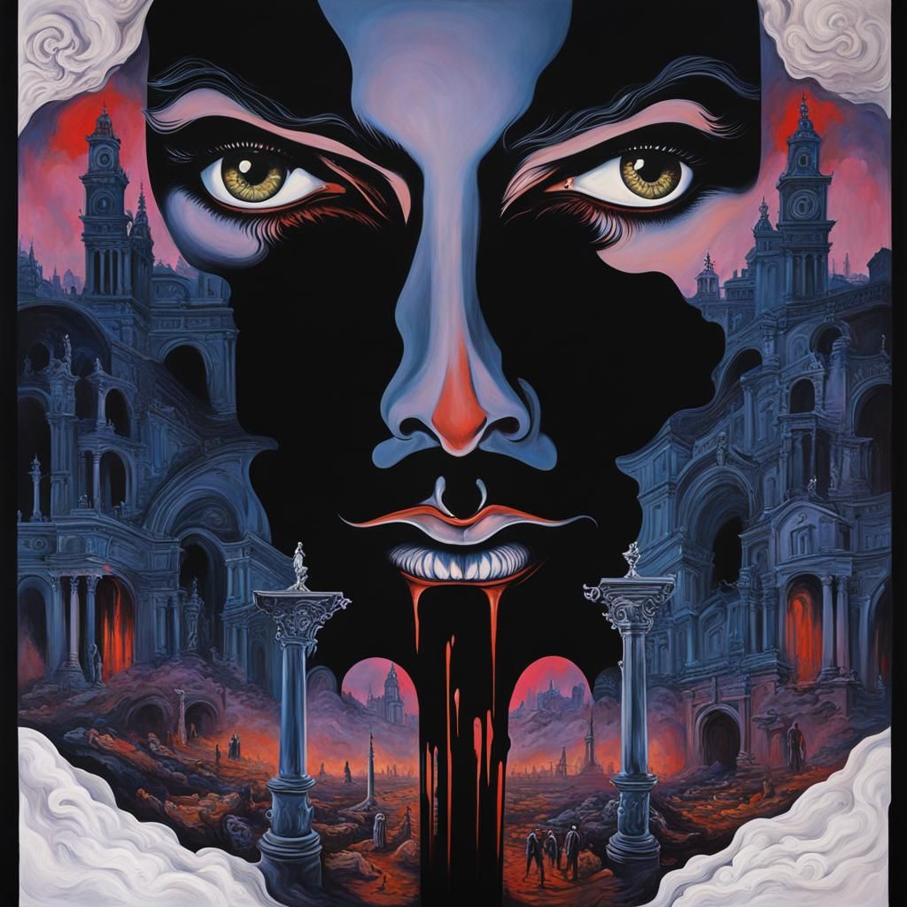 Italian Vampire in Rome, Salvador Dali Style