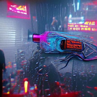 Cyberpunk Bottle: Hell in Neon