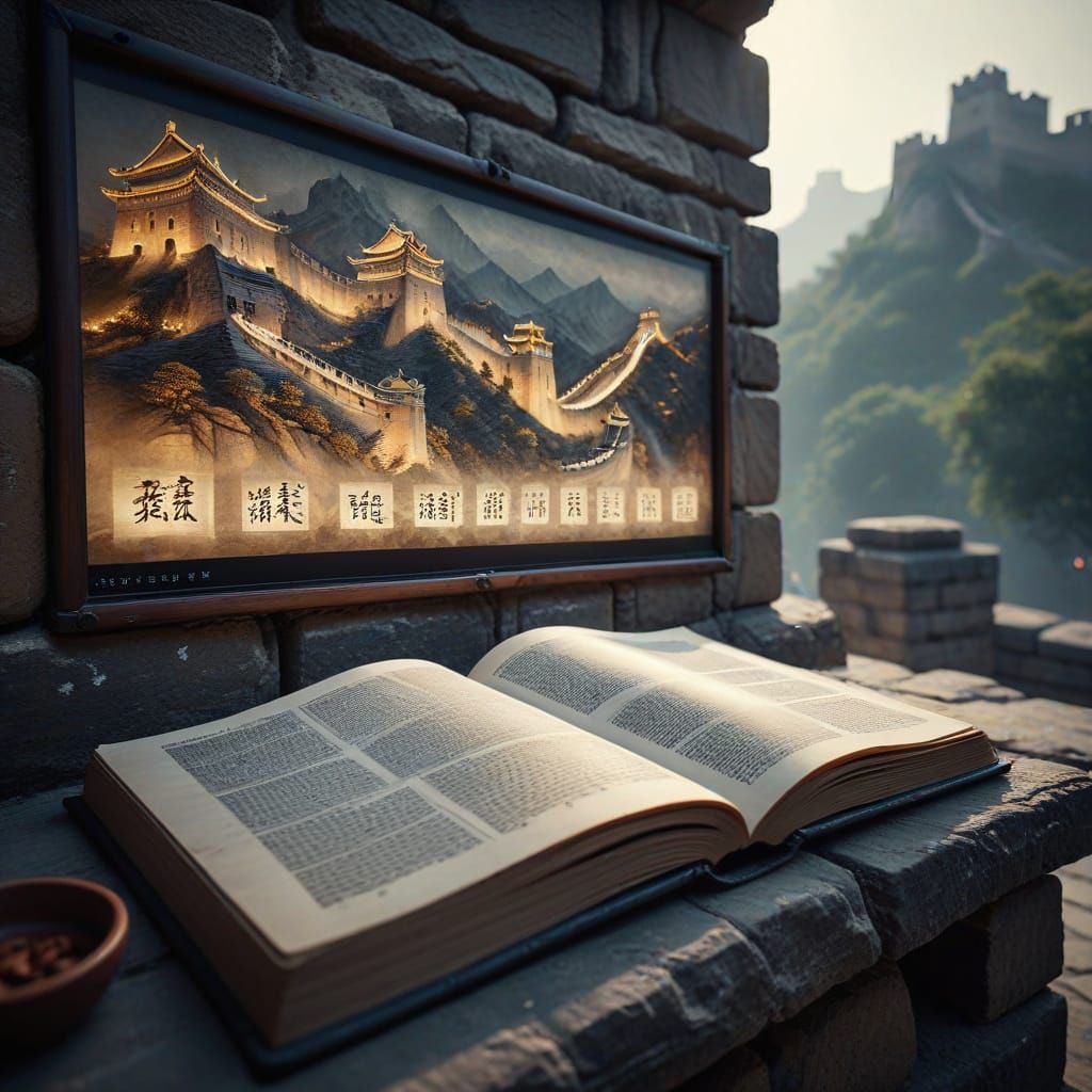 Great Wall Book Fair with Ethereal Projections