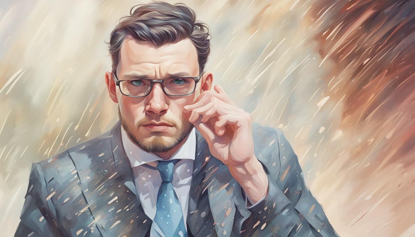 Dramatic Portrait in Hyperrealistic Digital Art Style