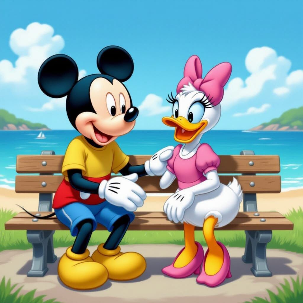 Mickey and Daisy: A Compassionate Beach Chat