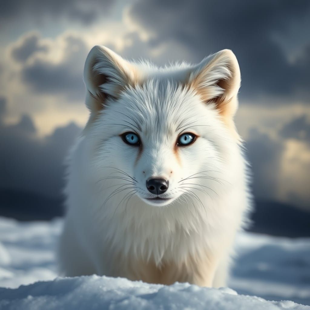 Majestic Arctic Fox in Snowy Wilderness