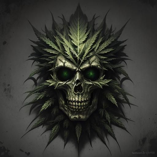 Marijuana Suicideboys Logo in Horror Art Style