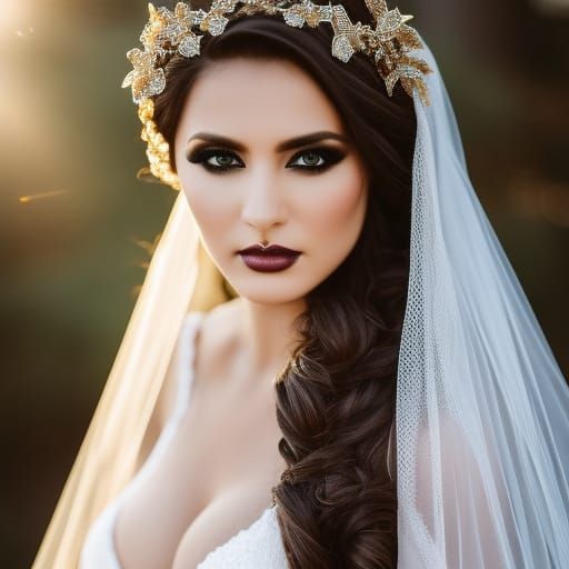 Ghost Bride Glamor Shot in Gothic Style