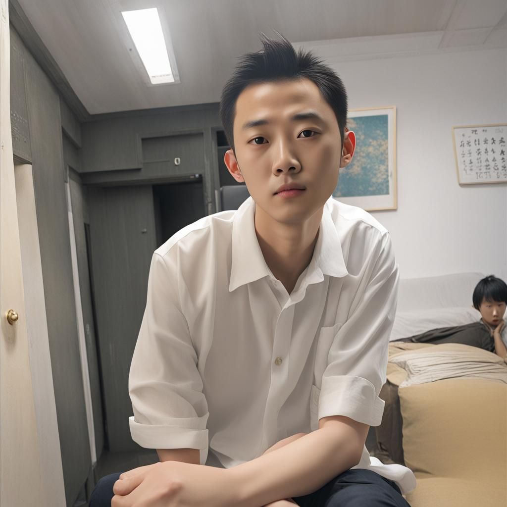 Portrait of a 20-Year-Old Asian Man