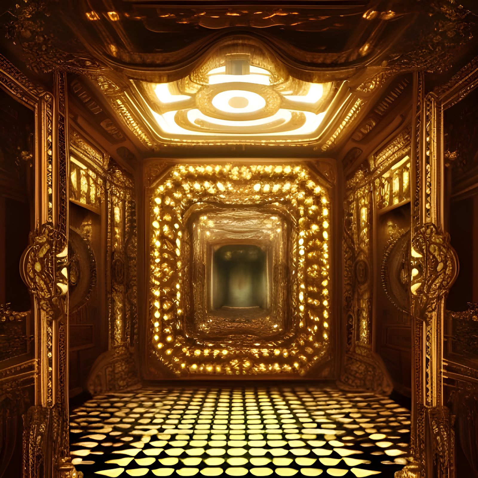 Hyperrealistic Infinity Mirror with Dynamic Lighting