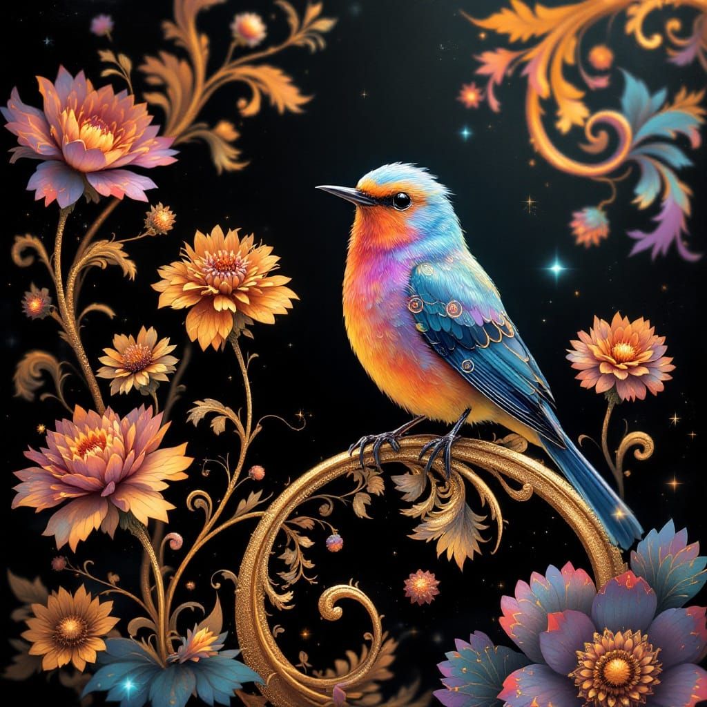 8k resolution holographic astral cosmic illustration mixed media by Pablo Aramingo ethereal fantasy hyperdetailed mist T...