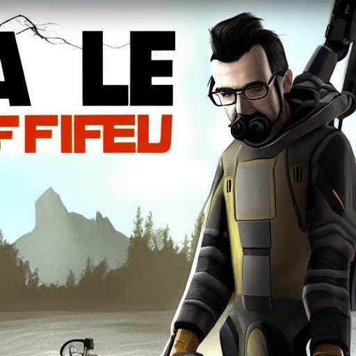 Abstract Half Life AI Interpretation