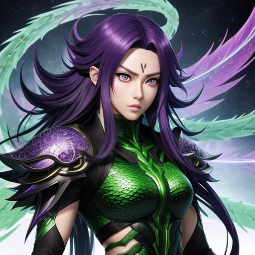 Anime Human Shifter with Scales and Tail