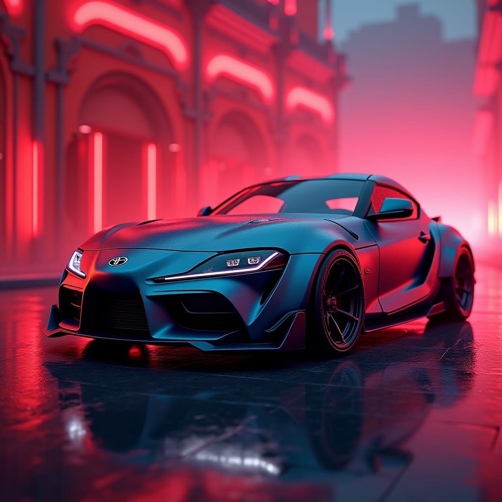 Atletico Madrid Supra MK3: Hyper-Realistic Concept Art