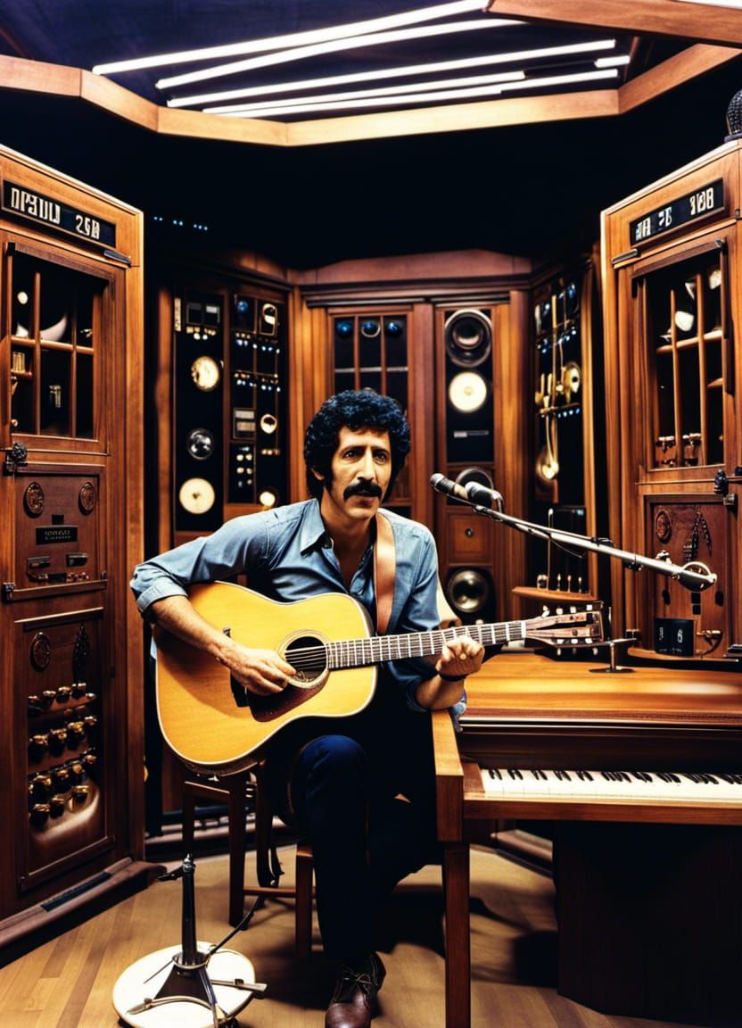 Singer Performs in TARDIS: Photorealistic Digital Art