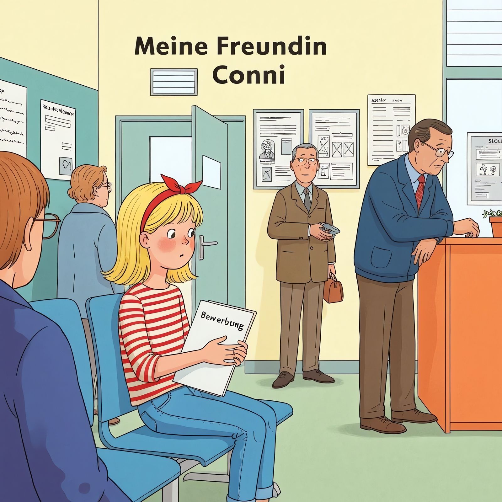 Conni beim Arbeitsamt: Children's Book Illustration