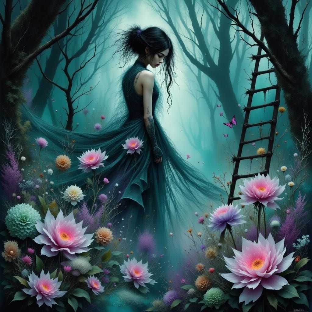 Surrealistic Dreamscape in Soft, Ethereal Colors