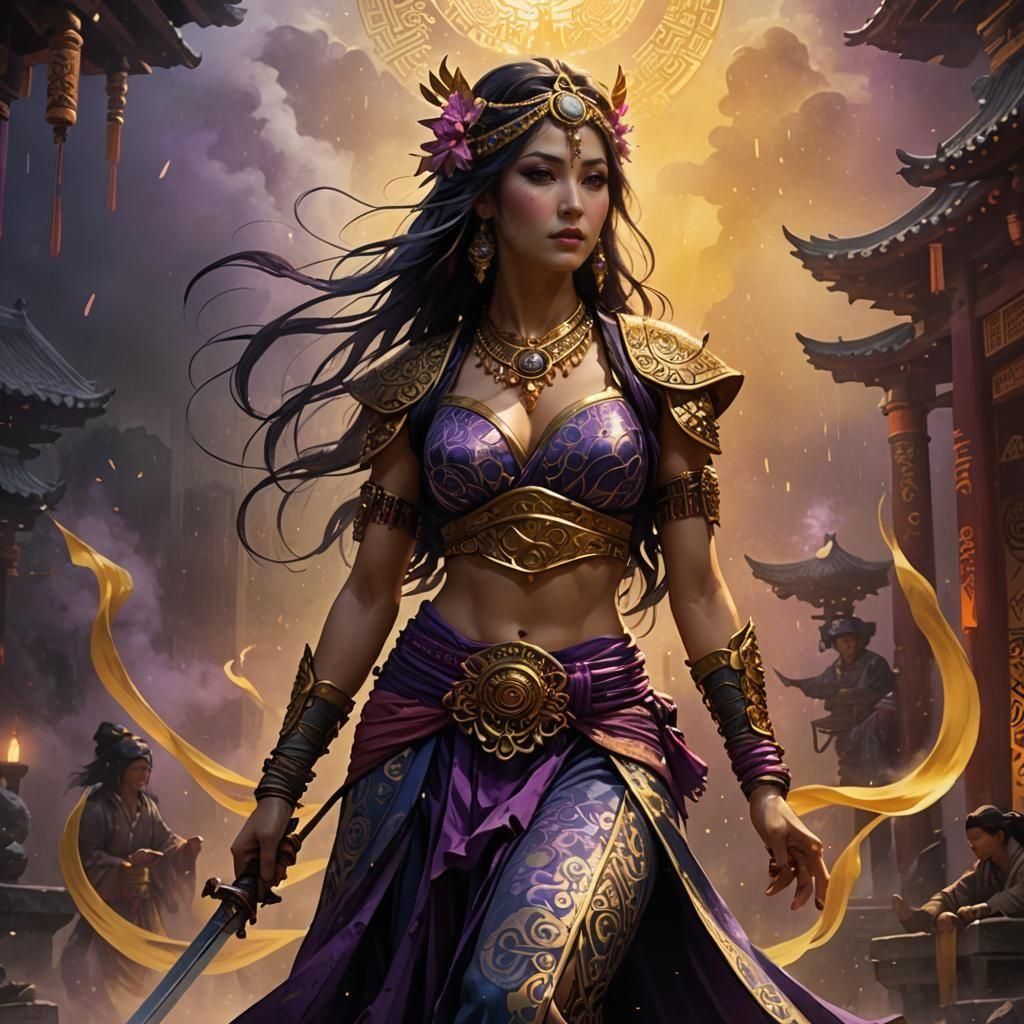 Dark Fantasy Sword Sorcery in Ethereal Landscapes