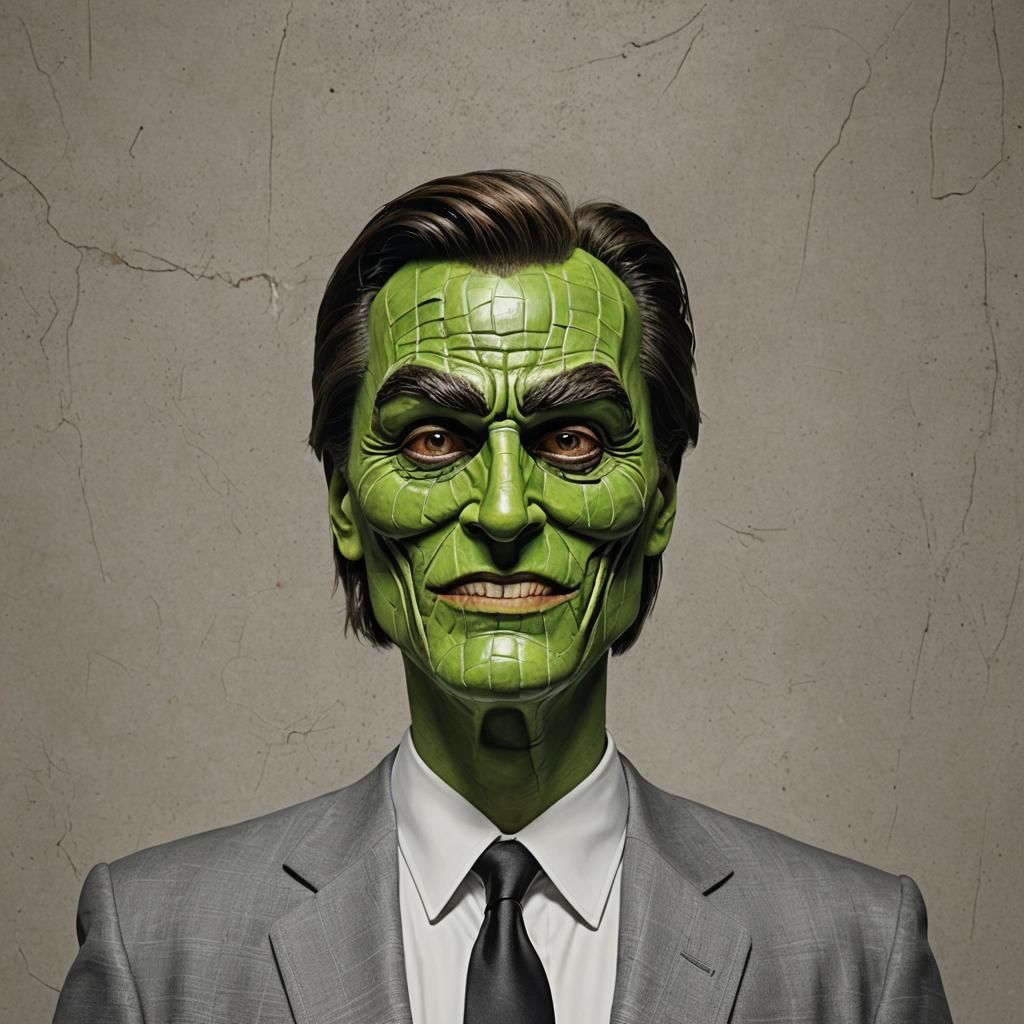 Jim Carrey as The Mask Hyperdetailed Rendering