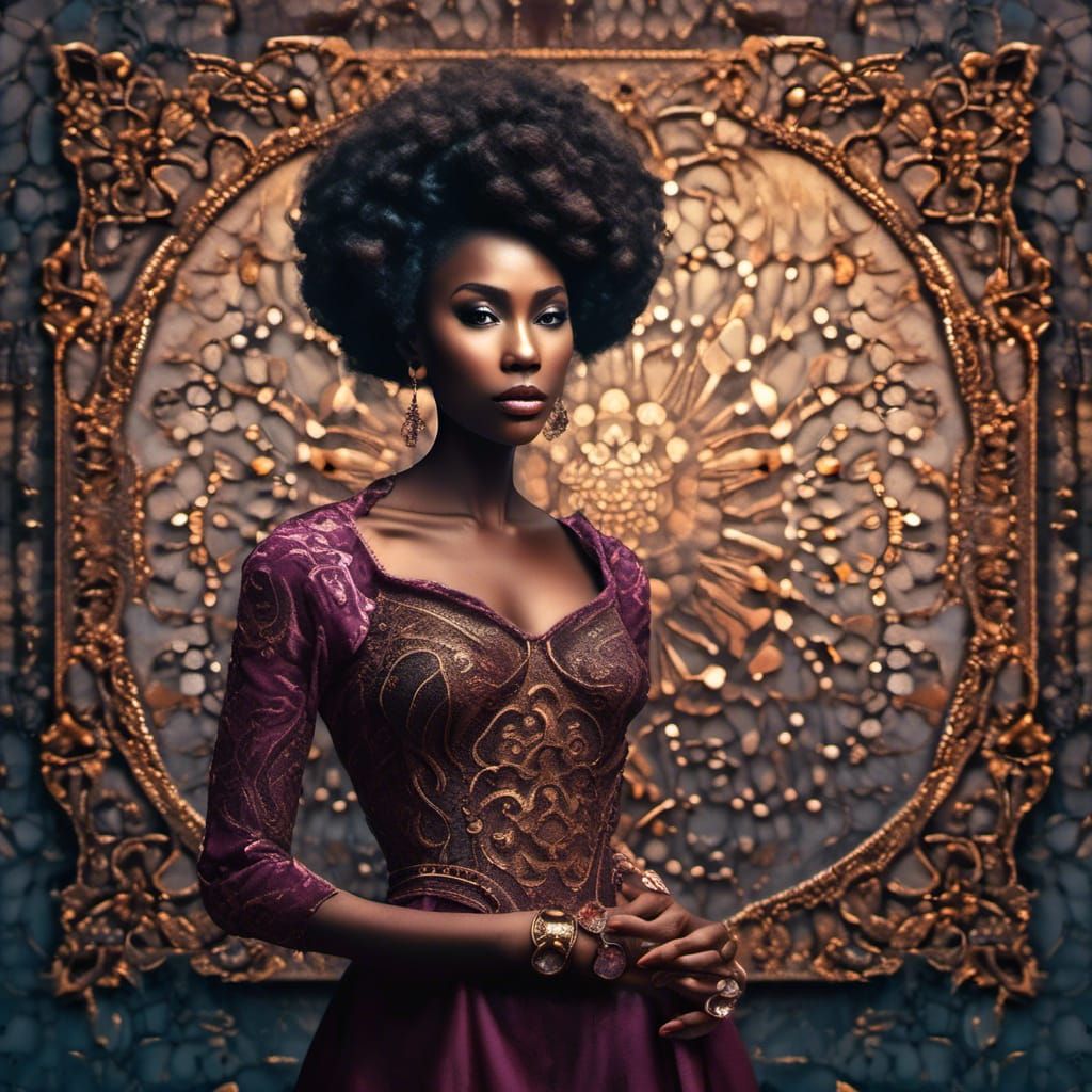 Shirley Chisholm Portrait in Detailed Matte Painting Style