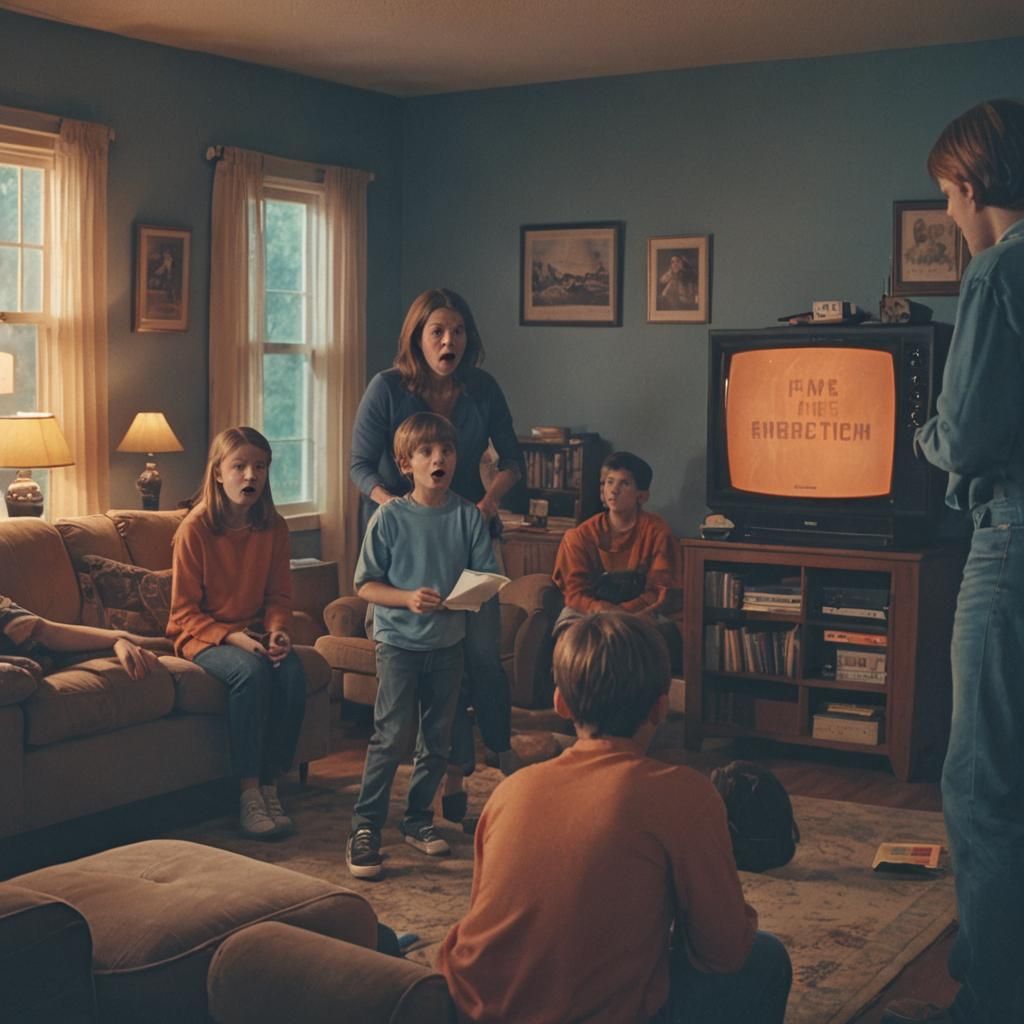 Distressing Emergency Broadcast on TV