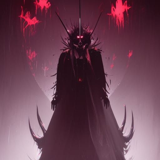 Alastor as Sith Lord in Dark Fantasy Style