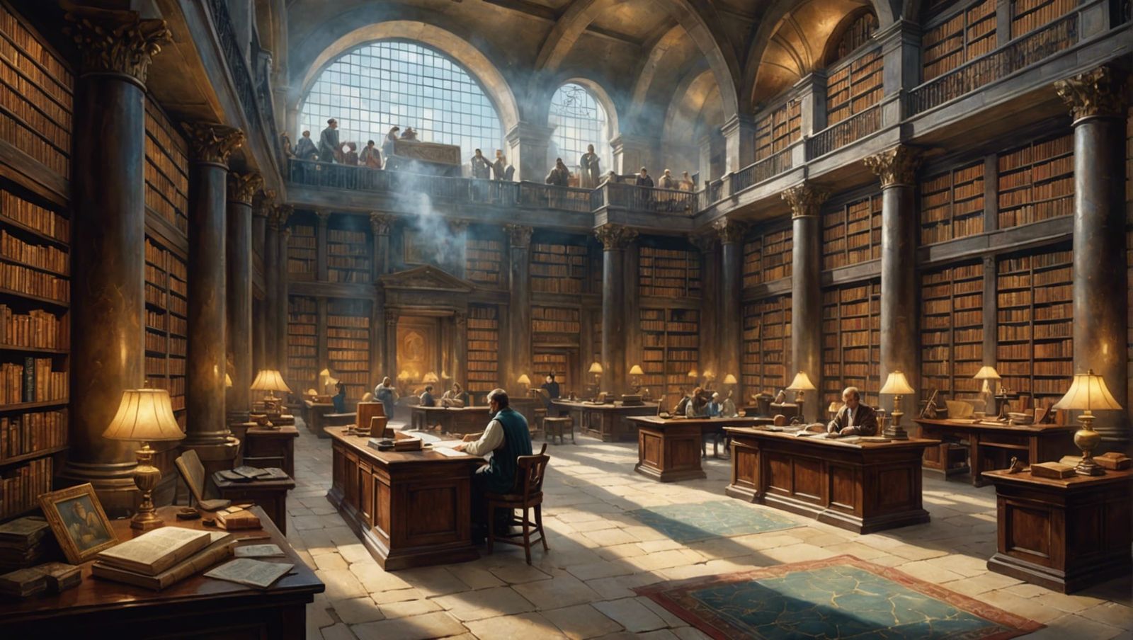 Lost Library of Alexandria: Watercolor Illustrations