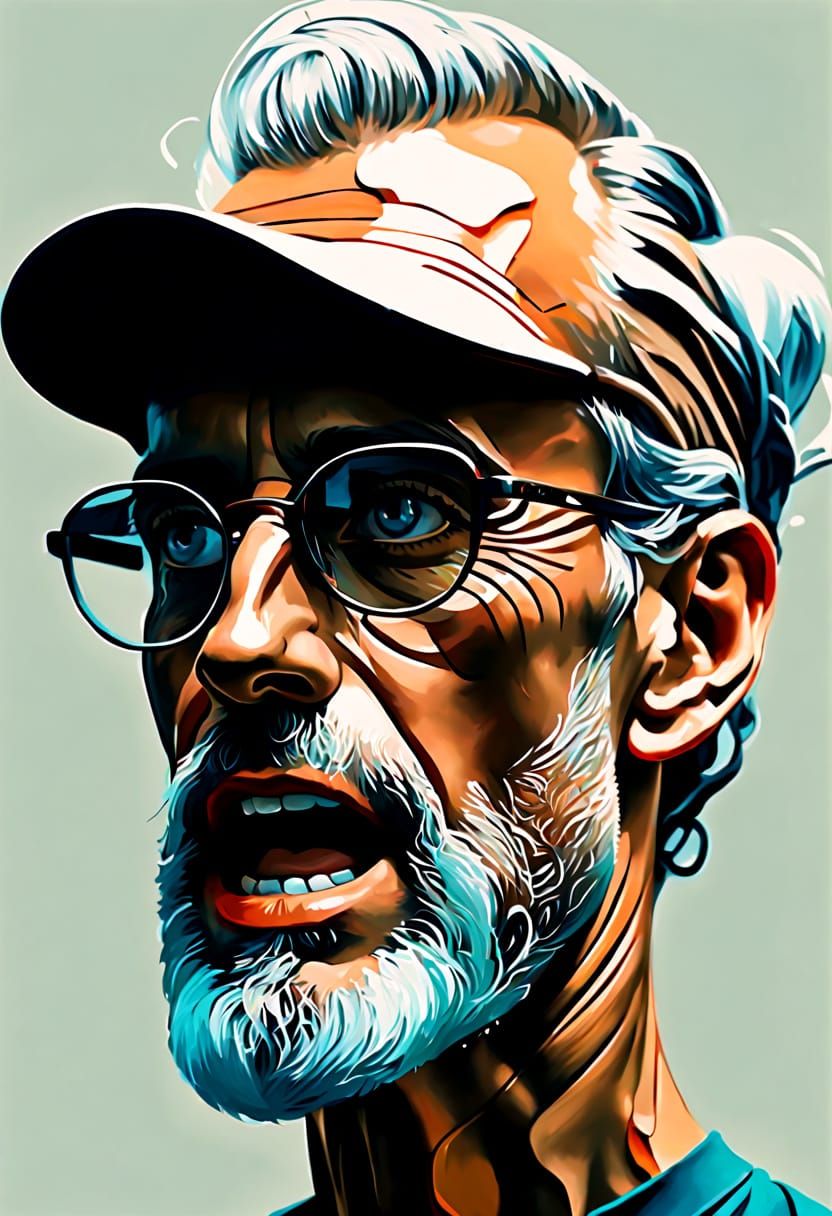 Maria Fernanda: Vibrant Expressionist Oil Painting