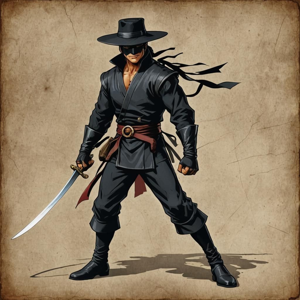 Zorro as Street Fighter Character