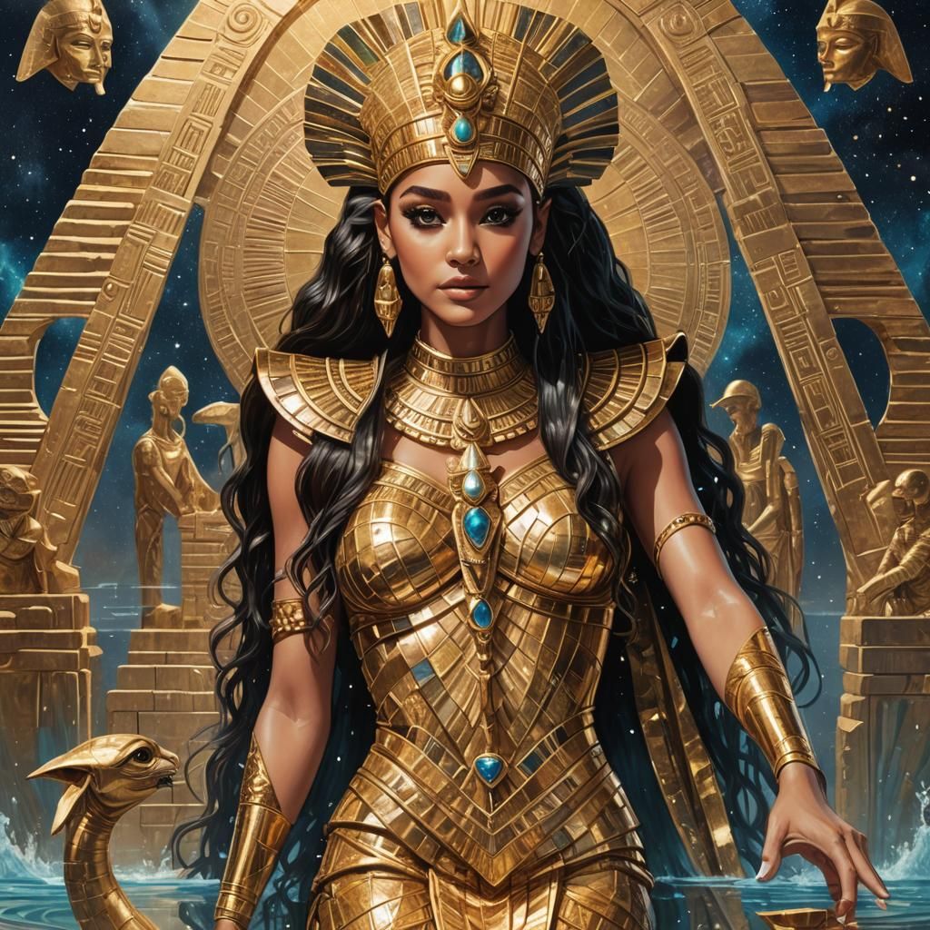 Ariana Grande as Cleopatra in Cosmic Astral Style