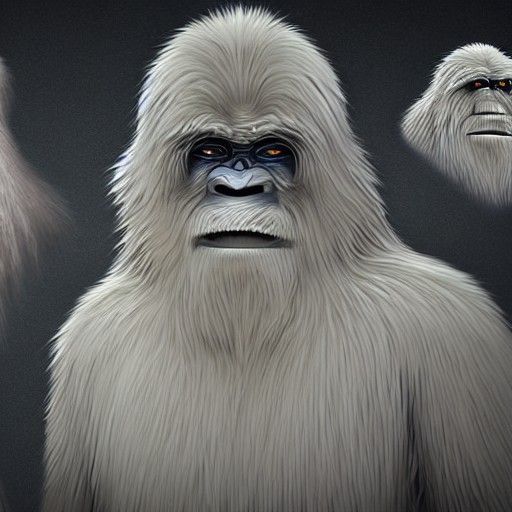 Yeti Evolution: Photorealistic Digital Art