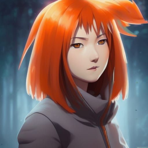 Hyperdetailed Portrait of Hinata from Naruto