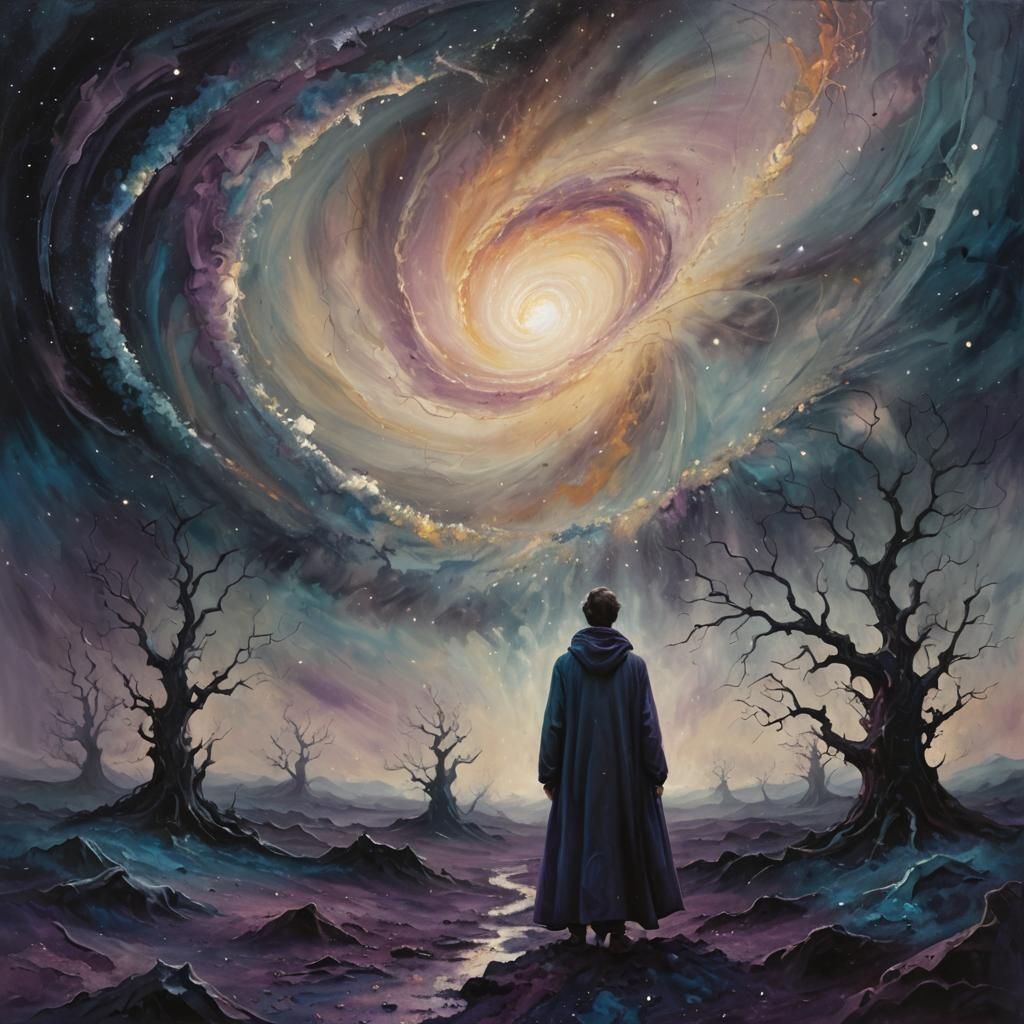 Cosmic Vortex in Space-Time: Abstract Expressionism