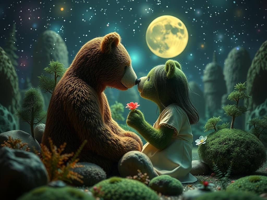 Lovenest and Green Bear in Artificial Universe