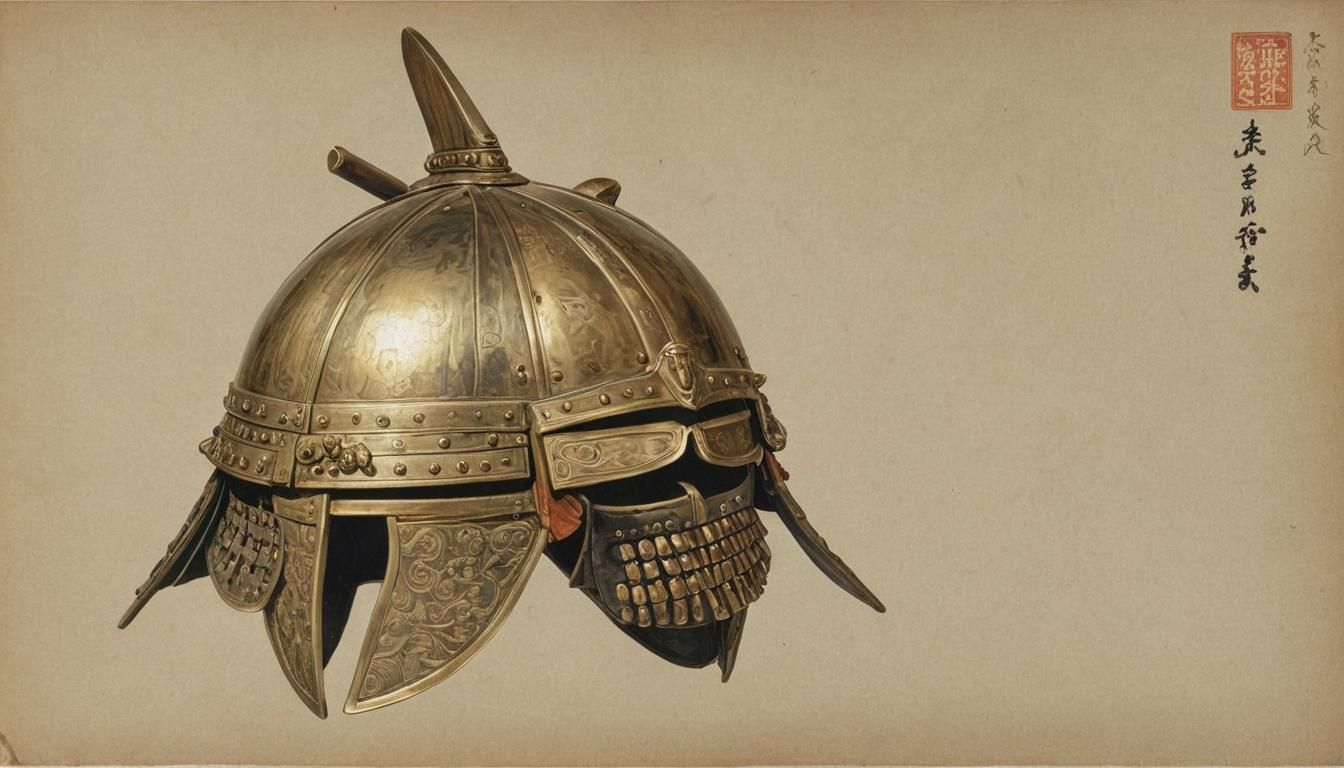 Samurai Kawari Kabuto Helmet from the Muromachi Period