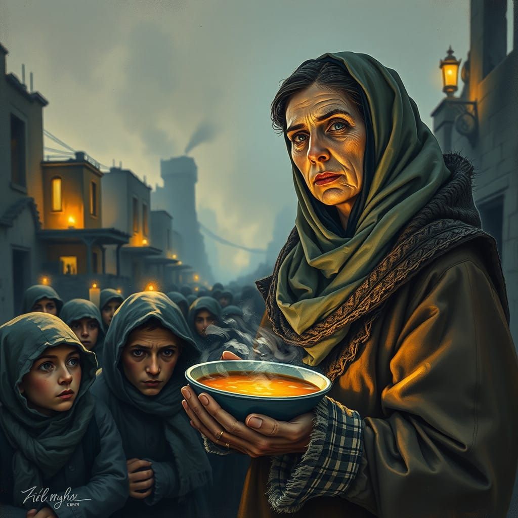 Hope in Despair, a Watercolor Painting of Resilience