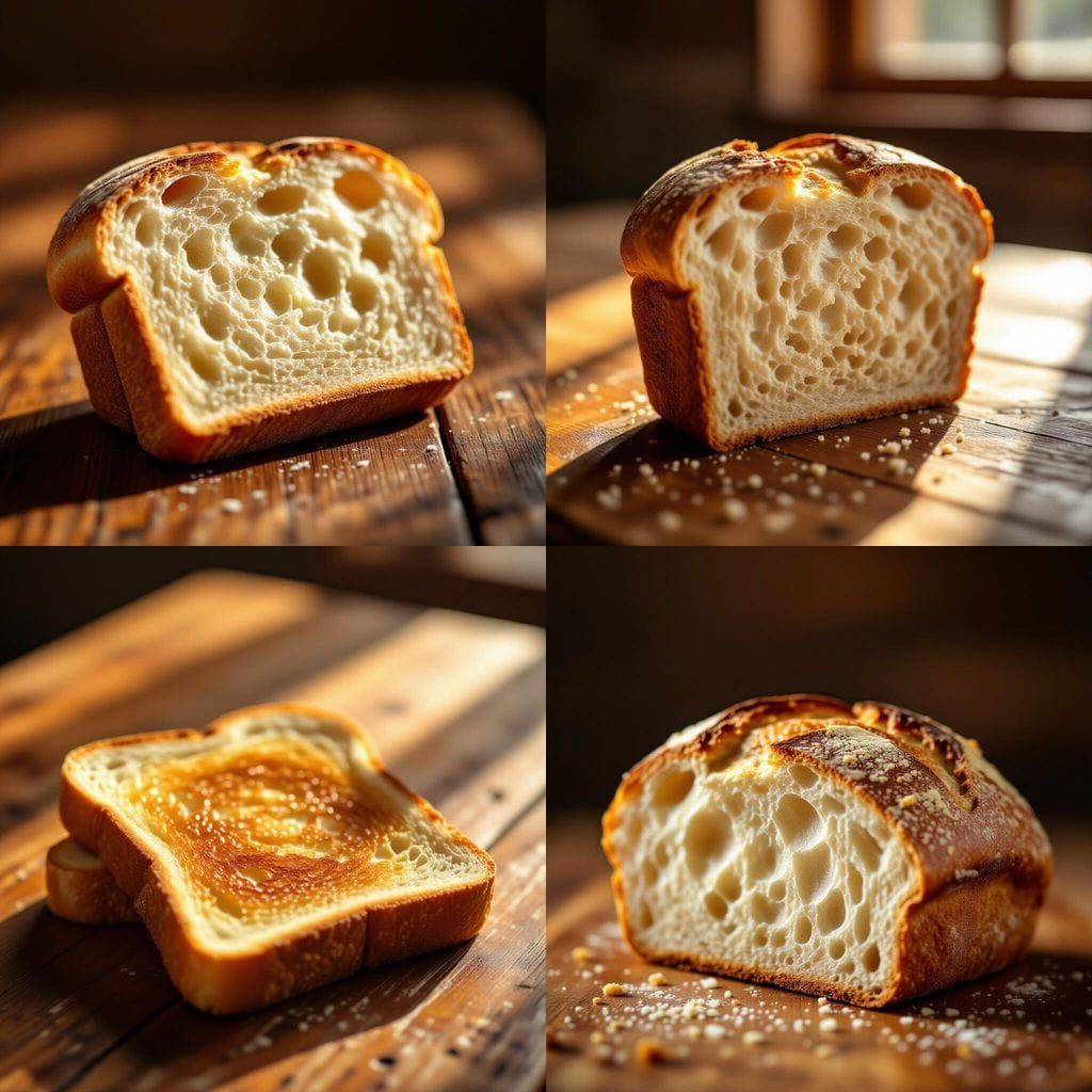 Detailed Slice of Bread