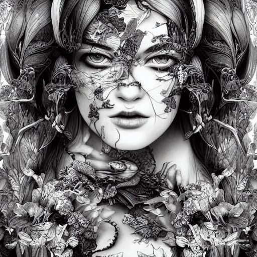 Monochrome Princess Portrait in Tonal Photography