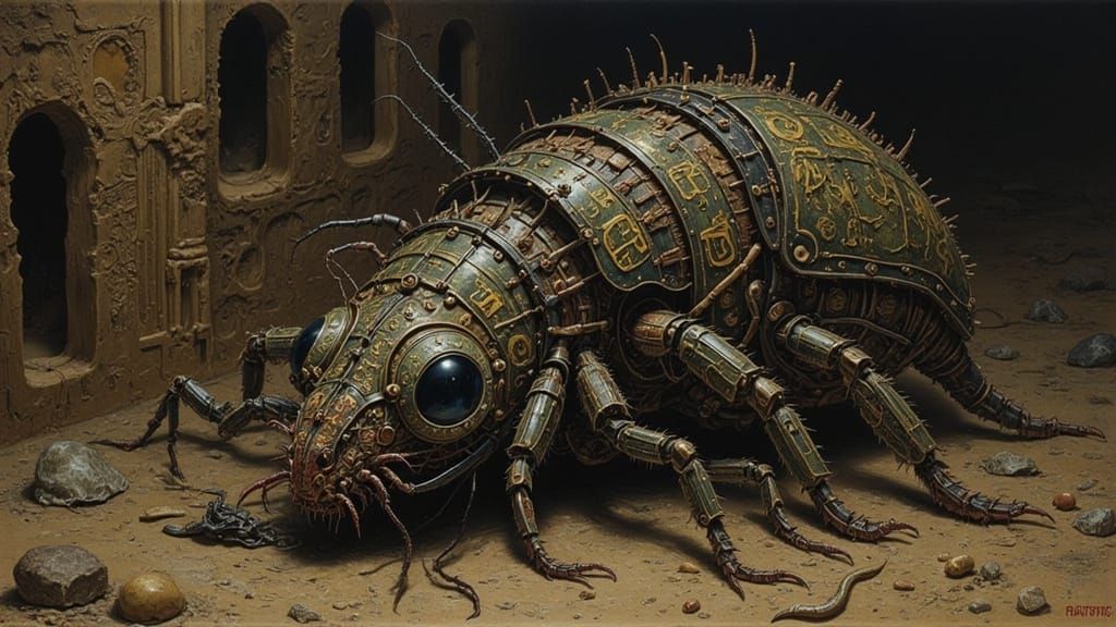 Mysterious Runed Device in Abandoned Temple