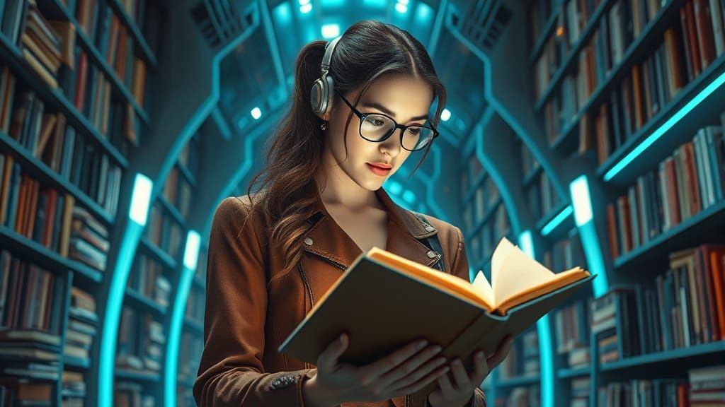 A Futuristic Librarian Witnesses Magic in a High Tech Librar...