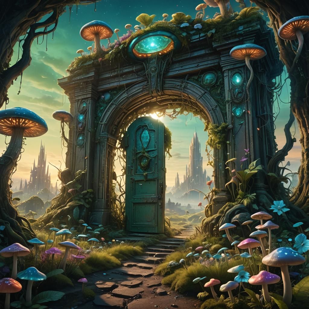 Portal to Alien Utopia: A Matte Painting