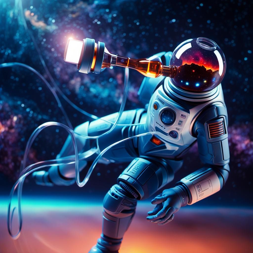 Galaxy in a Bottle: Cinematic Digital Matte Painting