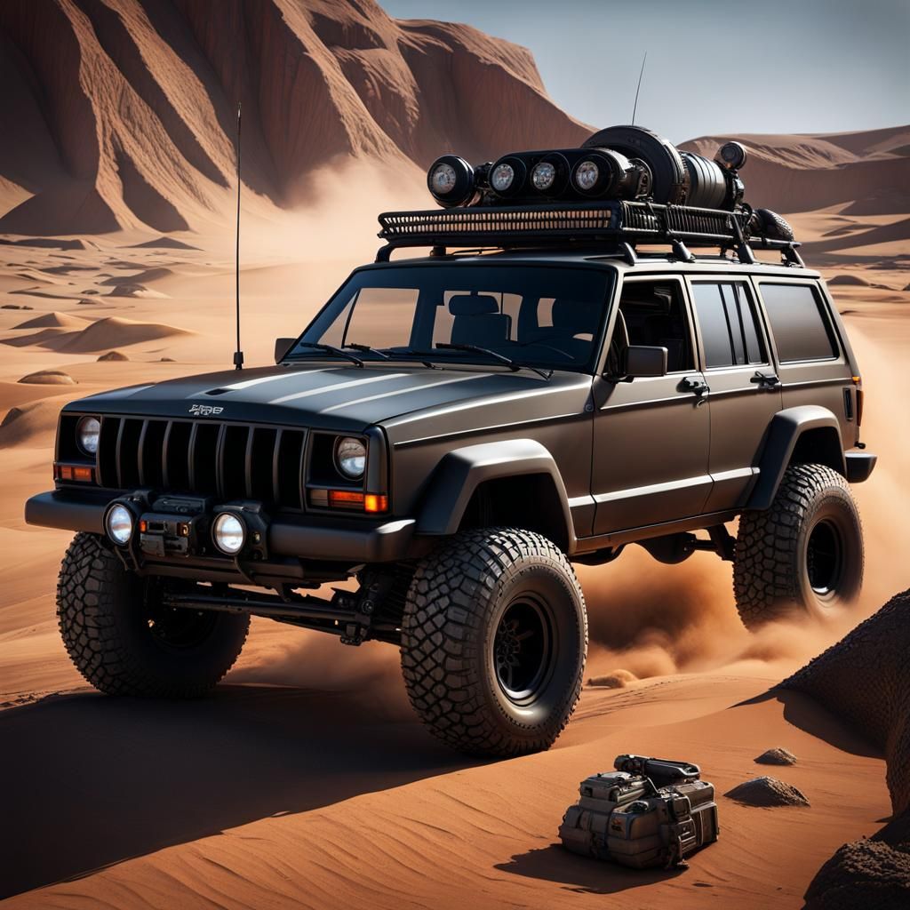 Mad Max Style Jeep Cherokee XJ Art