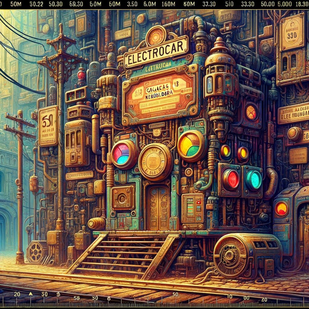 Fantasy Matte Painting of Electrocar Regulator Box