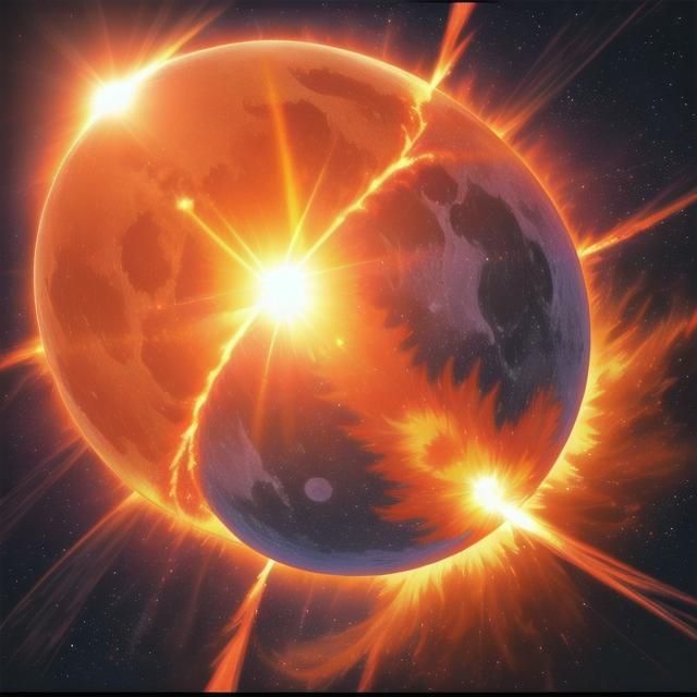 Solar Flare Reaching Earth From the Moon