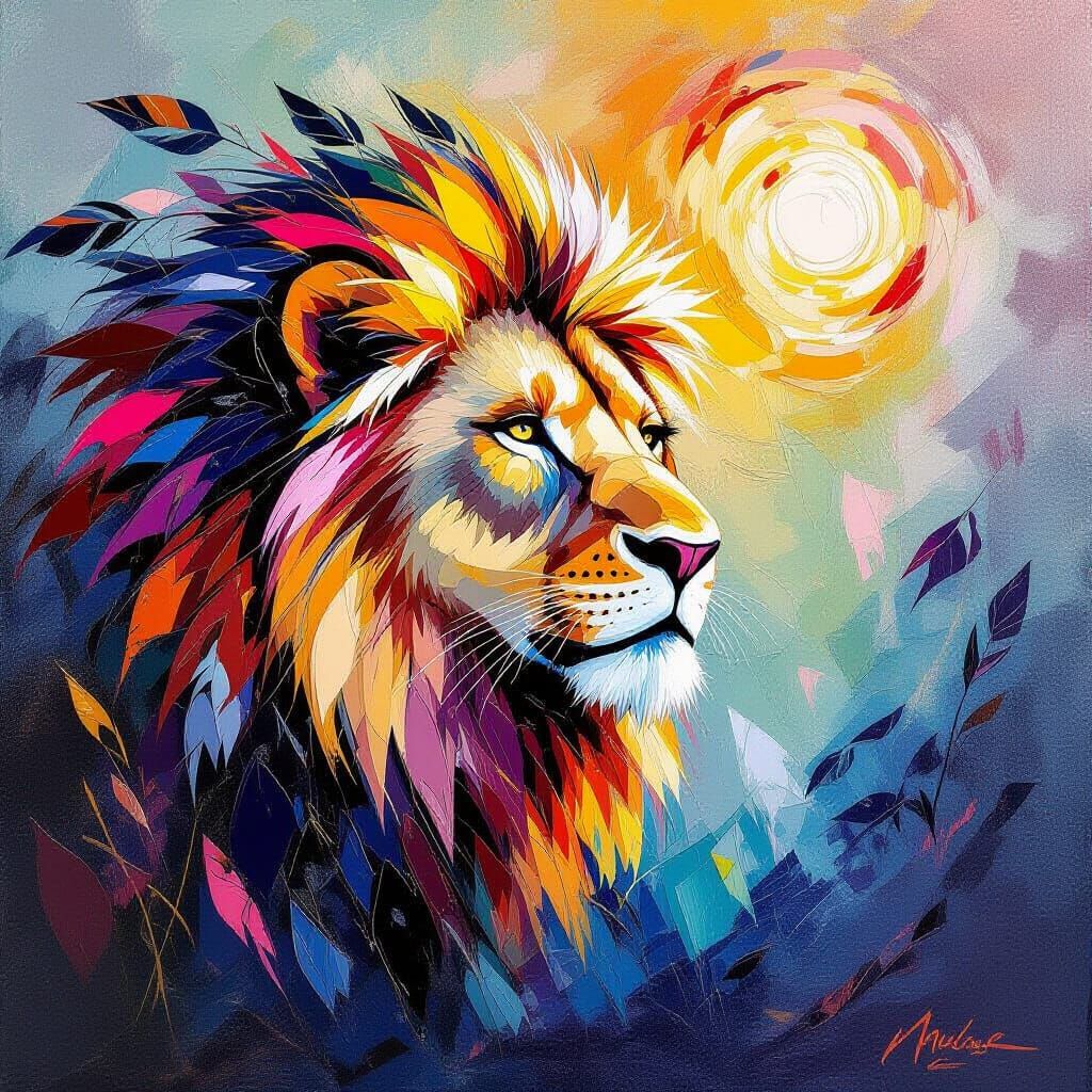 Wild Spirit in Gouache and Watercolor Style