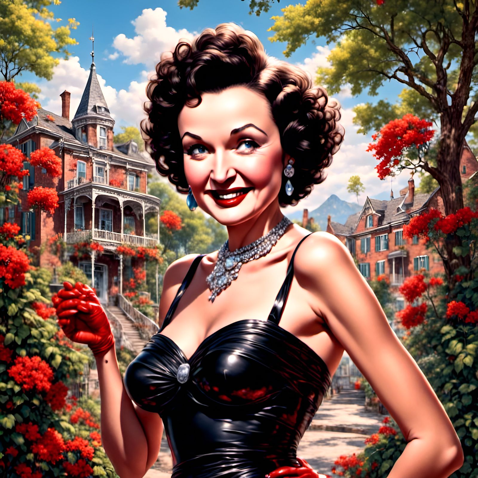 Betty White as Betty Boop Portrait