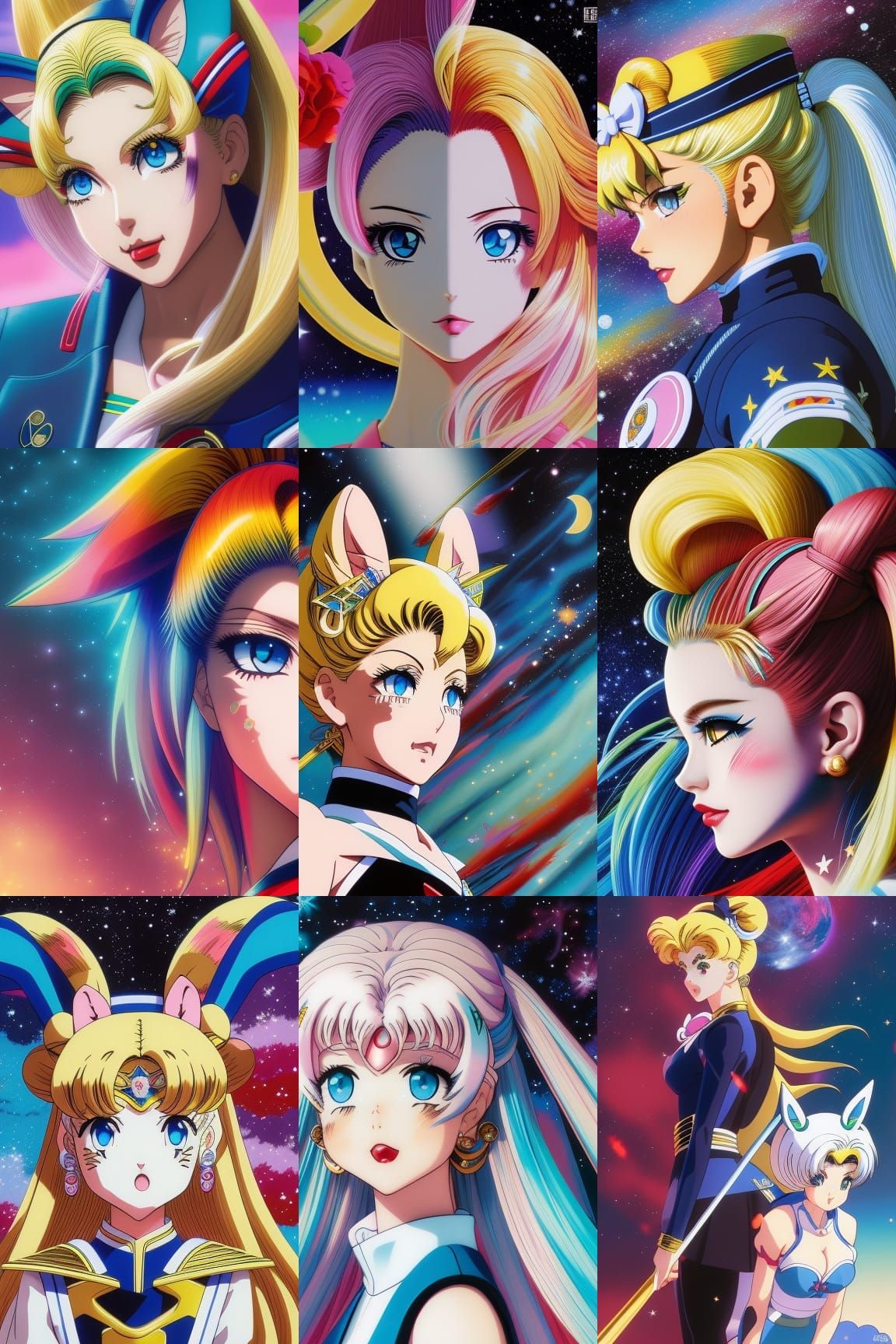 Usagi Tsukino Profile in Digital Painting Style