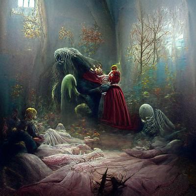 Horrific Fairytale in Gustave Doré Style