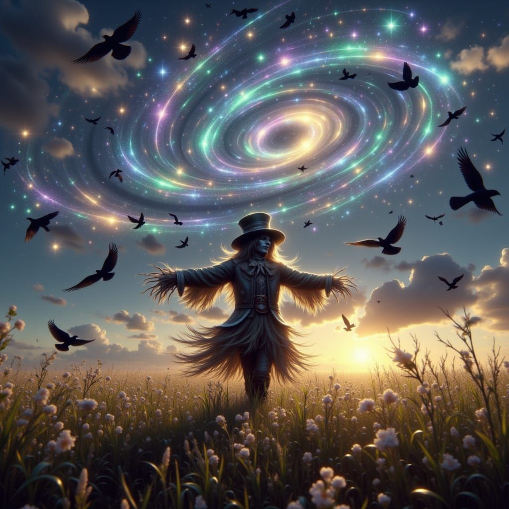 Scarecrow Amidst Cosmic Crows in Holographic Shimmer