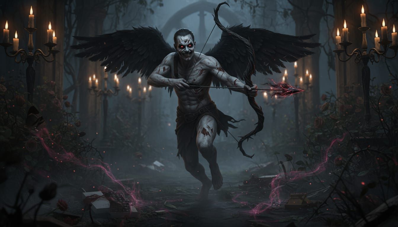 Zombie Cupid Spreads Mischief With Cursed Arrows