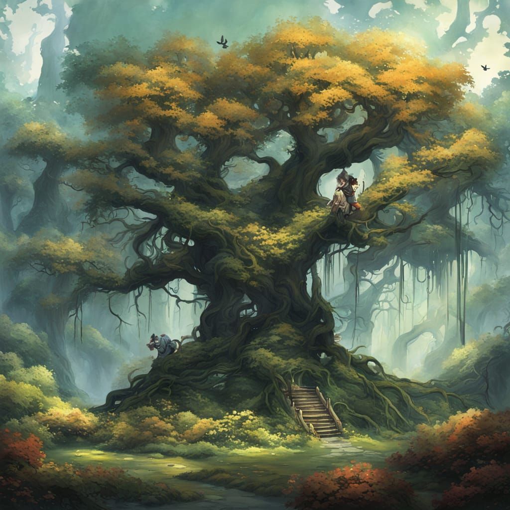 Mystical Forgotten Grove: Echoes of Serenity