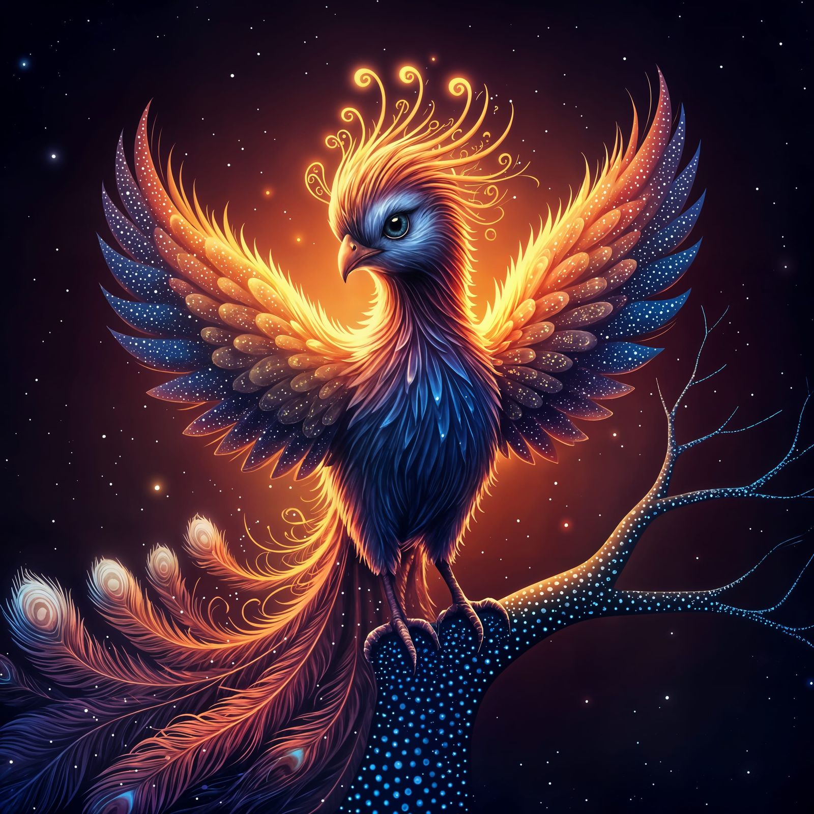 Cosmic Phoenix on Polka Dot Branch